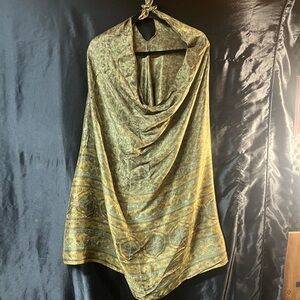 Elegant Gold and Green blouse tunic